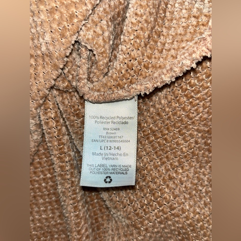 Time and Tru Cozy Polyester Oversized Puff-sleeve Crewneck Sweater - Picture 2 of 7